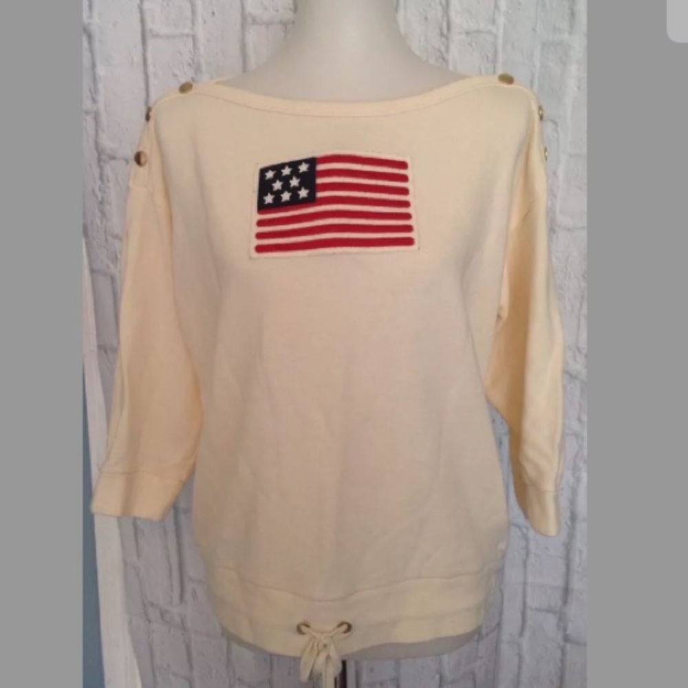 RALPH LAUREN Patriotic Flag Sweatshirt